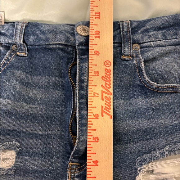 American Eagle Outfitters Distressed Blue Jean Shorts - Picture 5 of 9
